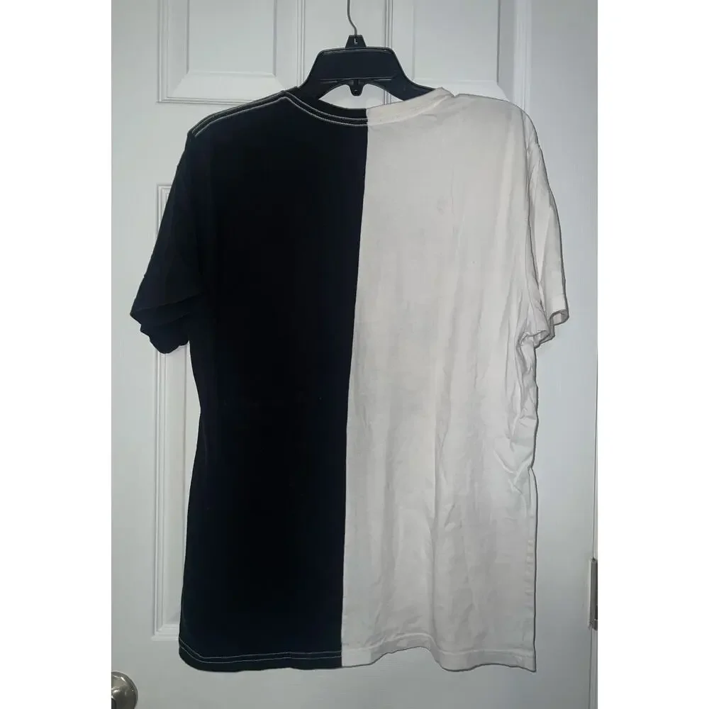True Religion Black & White Short Sleeve Short Sleeve Men's Shirt HTF Sz L Large